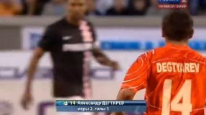 Гол Дегтярева в матче "Сибирь - ПСВ" 1:0