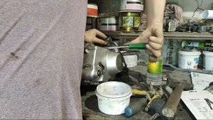 Установка головки на мопед Дельта