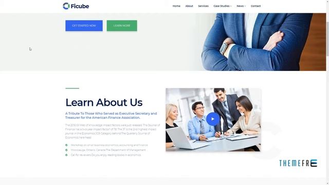 Ficube Business and Financial HTML and Sass Template Fitz Norm смотреть онлайн