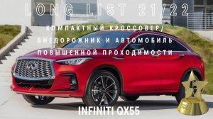 INFINITI QX55 вошла в long list премии «ТОП-5 АВТО»