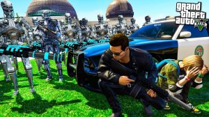 ТЕРМИНАТОР СПАСАЕТ ДЖОНА КОННОРА В ГТА 5 МОДЫ! ОБЗОР МОДА В GTA 5! ИГРЫ ВИДЕО MODS