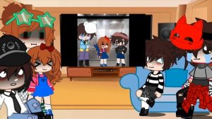 Past aftons react to future micheal  || Ft: The Aftons ||My au||