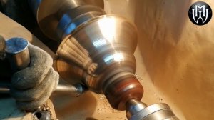 КАК СДЕЛАТЬ СЕРЕБРЯНЫЙ СТАКАН на токарном станке / ручная работа