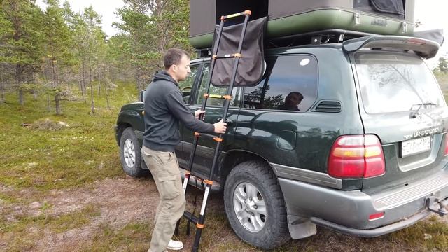 Мой Land Cruiser 100 теперь как новый. Почти) Едем на Кольский с семьей и палаткой на крыше смотреть онлайн