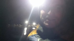 Ночью, на глиссере - пробил баллон Poseidon Viking VN-320.