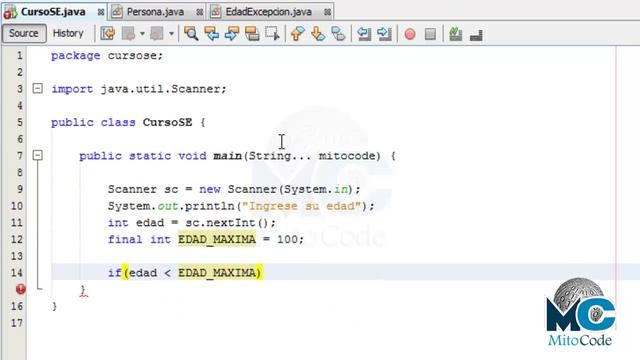 Tutorial Java SE - 44 Excepciones Personalizadas смотреть онлайн