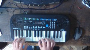 Kurzweil kp 10 - all 128 presets (no talking, just playing) - ~50$ cheap keyboard for kids