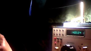 Мой трансивер RA3AO и антенна виндом.