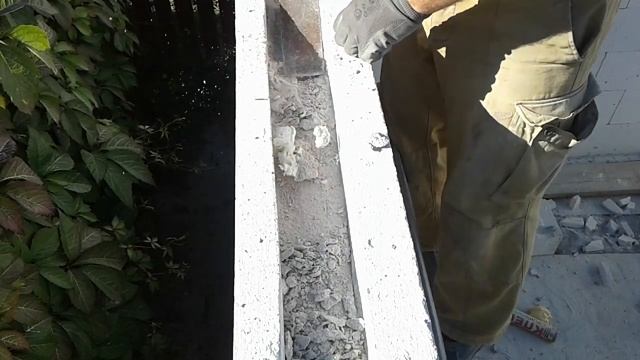 Гигантская стамеска скребок для газобетона и не только. смотреть онлайн