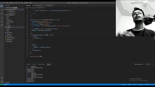 Next JS | getStaticProps and its configuration | notFound, redirect and destination | #20