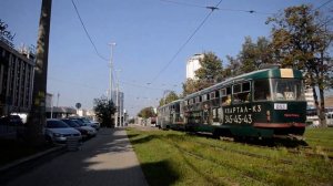 Екатеринбургский трамвай Tatra T3SU CМЕ №052+053 Cледует по маршруту №23