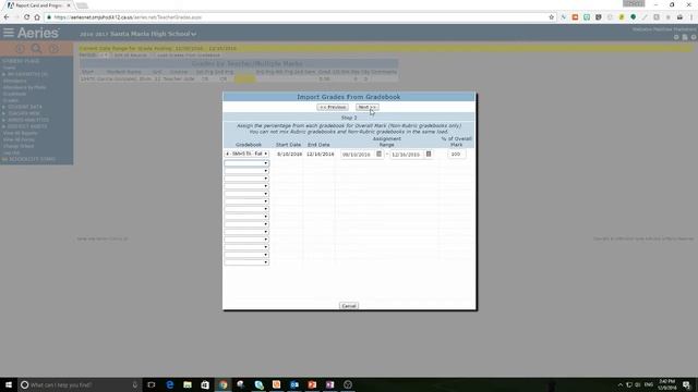 Importing and Submitting Grades to Aeries смотреть онлайн