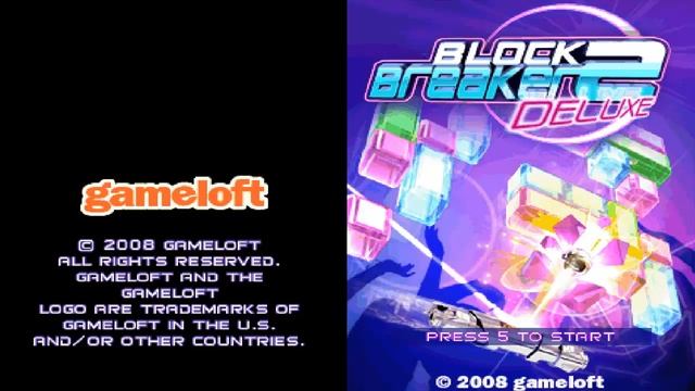 Block Breaker Deluxe 2 Music (Gameloft) "Game Over" смотреть онлайн