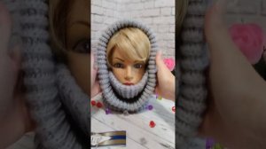 Обзор Снуд-воротник-капюшон ручной работы.