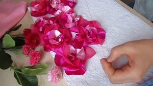 Мастер класс цветы из ткани . как сделать цветок из ткани