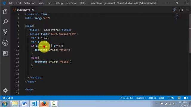 javascript Tutorial Bangla | Javascript Logical Operators Bangla tutorial - Part-08