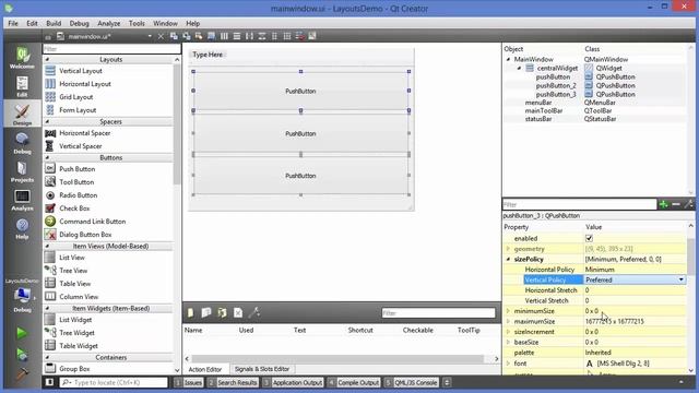 Qt Tutorials For Beginners - Layouts in QT (Horizontal, Vertical, Grid and Form)