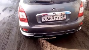 Накладки  на  бампера  калина.