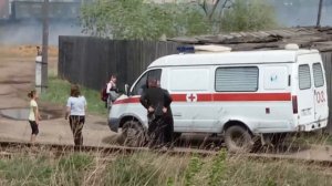 пожар в городе канске.ул 1 мая.все только началось....