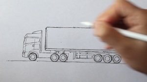 How to draw a Truck Easy