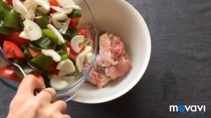 Курица в фольге с овощами