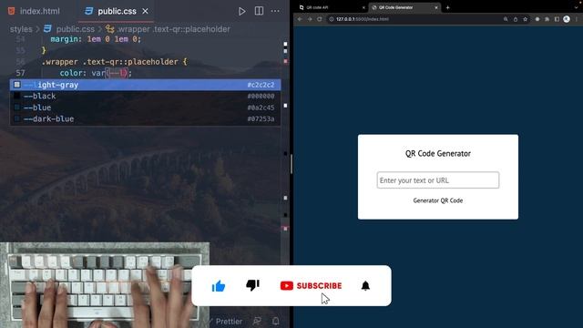 ASMR Programming - QR Code Generator With Javascript - No Talking