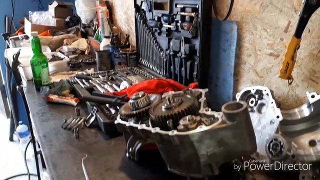 Сборка КПП BRP Renegade XMR 1000.