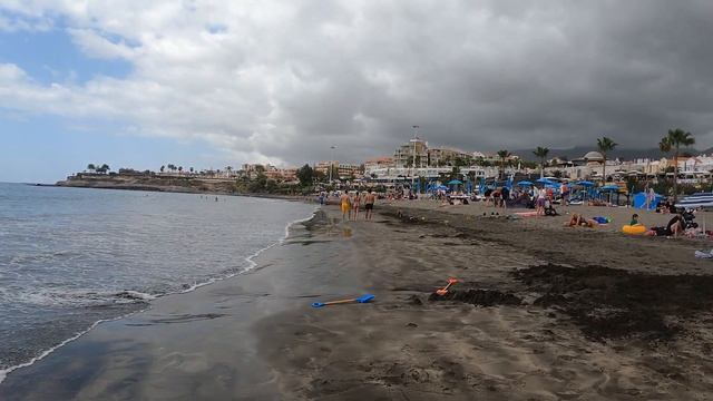 Tenerife - Costa Adeje, Torviscas and Fańabe Beach. Walk 4K
