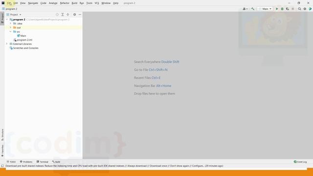 #Java Урок 2.1 Создание проекта. Видеоуроки с нуля для детей 12+ лет от школы Codim.Online смотреть онлайн
