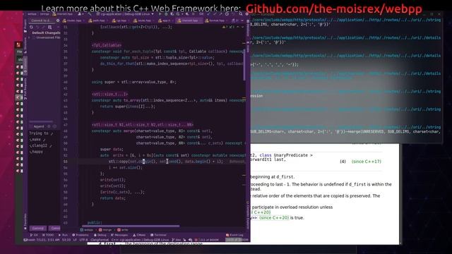 C++ Live Coding (Web++ project): Dealing with clang and libcxx смотреть онлайн