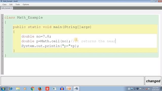 Mathematical Library method in java by E-learning programming