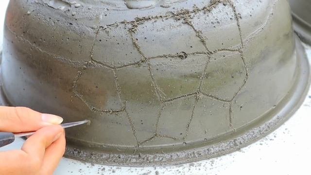 Casting Cement pots from plastic pots смотреть онлайн