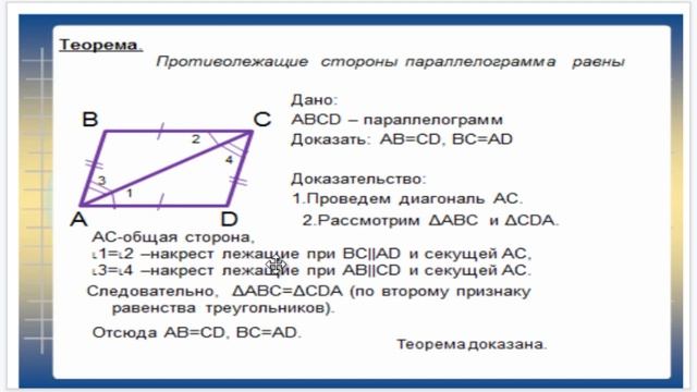параллелограмм и его свойства