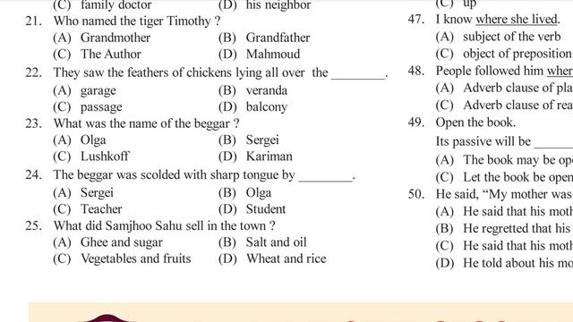 Board exam 2024 class 10 SLE question Matric mantra 2024 question answer ENGLISH2023 board exam 03-