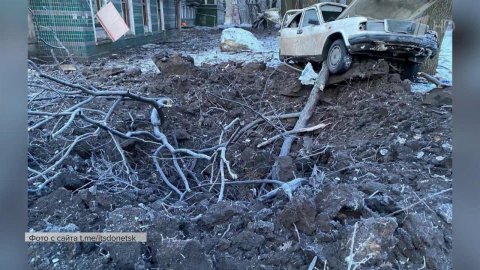 Три снаряда натовского калибра разорвались в Киевском районе Донецка