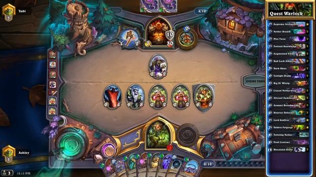 Quest Warlock Deck Gameplay 2020 | Hearthstone Workshop смотреть онлайн