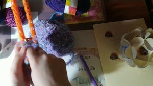 Вязание митенок на станке Cra•z•Knitz | 1 часть