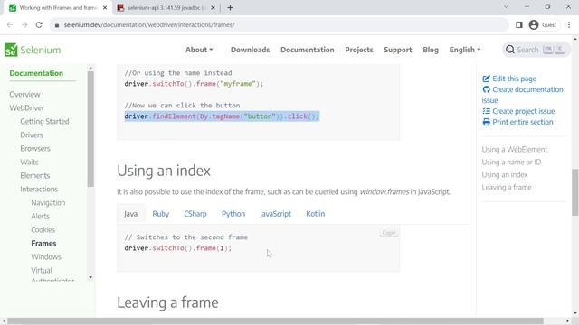 How to Switch to Frames in Selenium Java | FullStackSDET