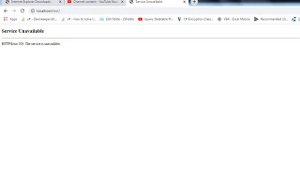 HTTP Error 503  The service is unavailable