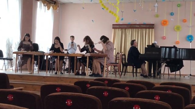 Ансамбль цимбалистов "Надзея" ГУО Борисовская ДМШИ 22 марта 2023 г