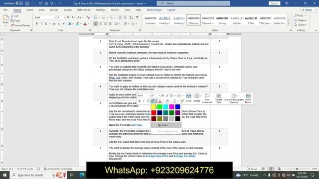 Exp19_Excel_Ch05_HOEAssessment_Fine_Art | Excel Chapter 5 Hands-On Exercise Assessment - Fine Art