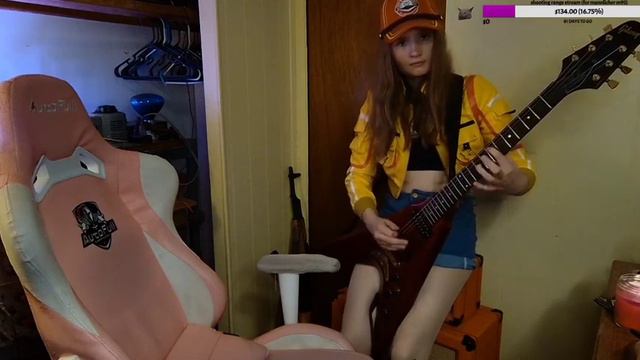 Astra plays guitar Clip 3 (with amp) смотреть онлайн