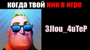 Когда твой ник в игре: (мем мистер Исключительный)