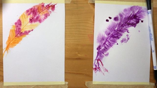 ПЁРЫШКО. Рисование для малышей. Рисуем с Илюшей. Акварель. смотреть онлайн