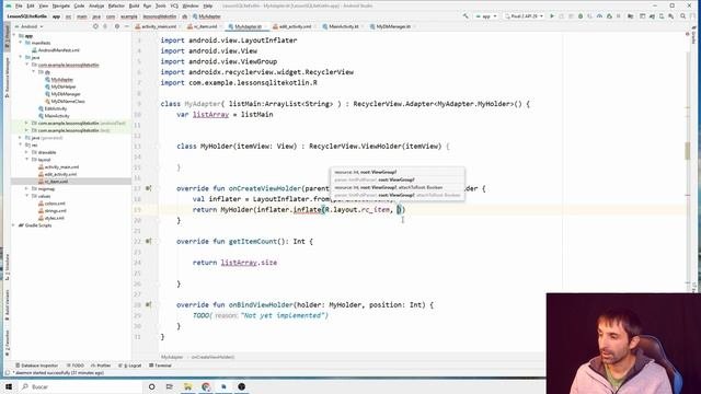 SQLite база данных KOTLIN || Создаем приложение 