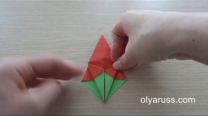 Оригами Клубника | Как сделать Ягоды из бумаги | Origami Strawberry