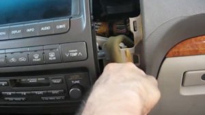 How to Remove Radio / Navigation / Climate Control from Lexus GX470 2003 for Repair.