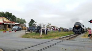 Norfolk and Western 611 Chugging Past the Red Caboose Motel!