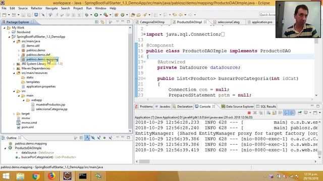 Java Spring MVC JPA+Dependency Injection Parte 2 смотреть онлайн