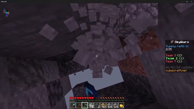 Spleefing random NOOBS on cubecraft skywars смотреть онлайн